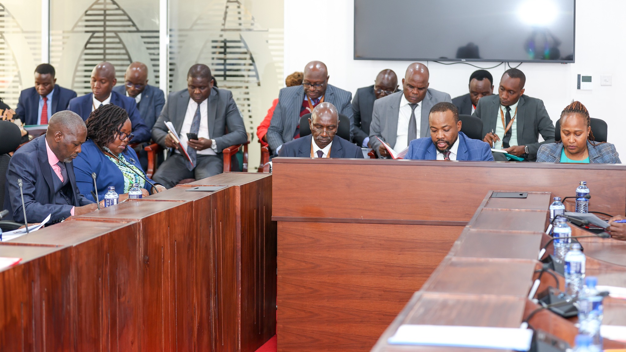 Lands and Physical Planning PS Hon. Generali Nixon Korir speaks during the session