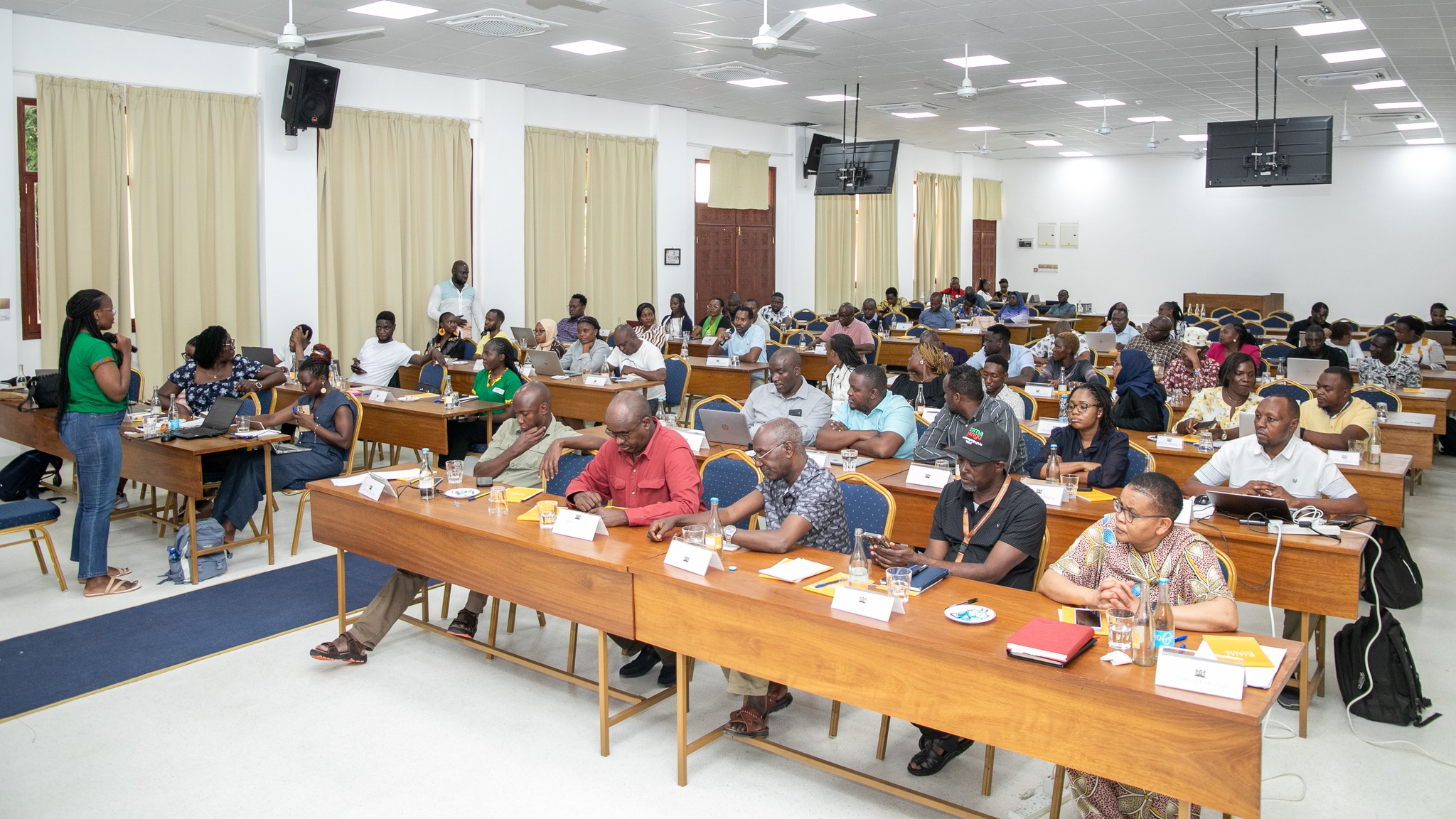 Directors and other officials during the training session