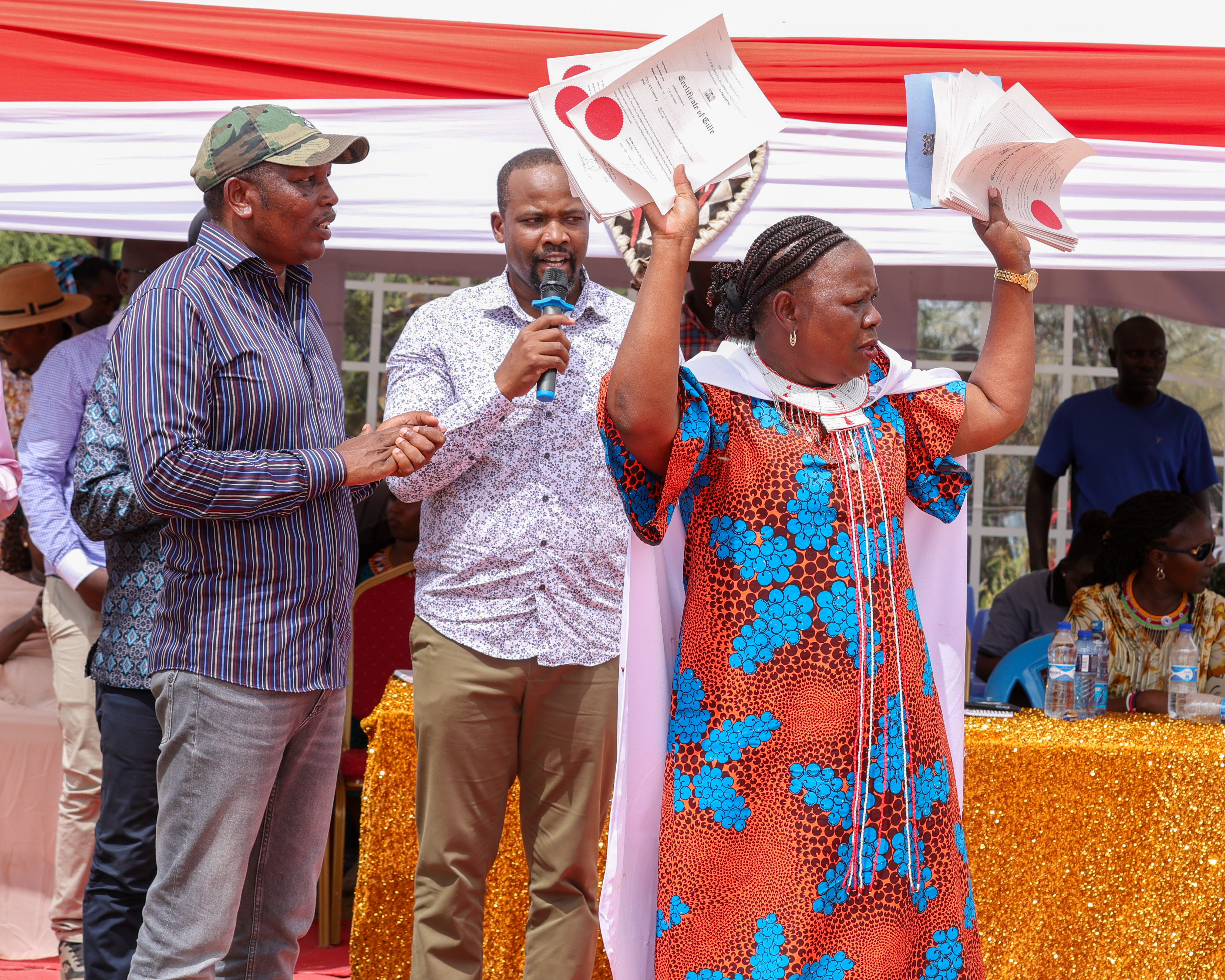 The Government issues 60 community land and public utility title deeds in Samburu East