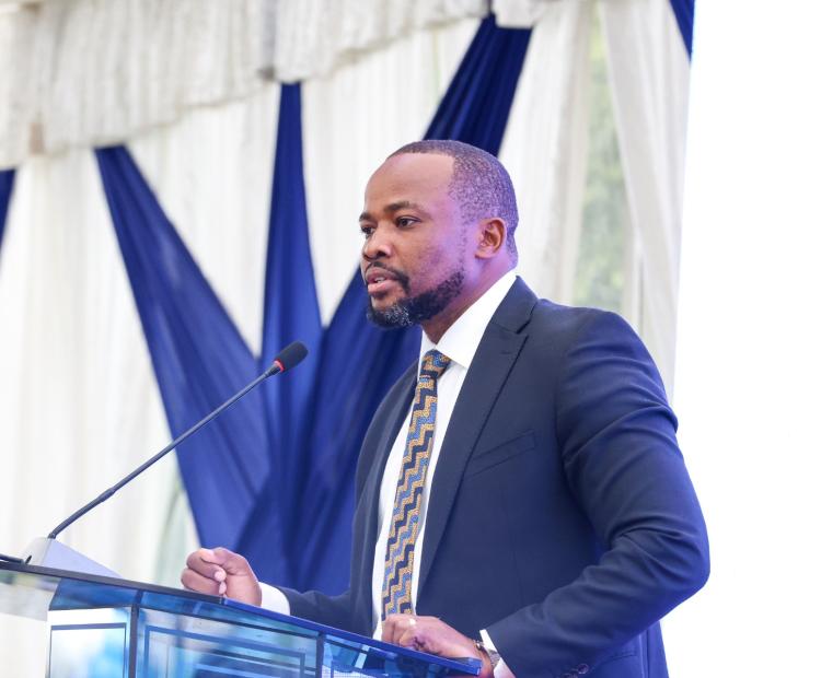 Lands and Physical Planning PS Generali Nixon Korir when he graced the Regional Centre for Mapping of Resources for Development - RCMRD 50th Anniversary at Kasarani, Nairobi on June 16, 2025
