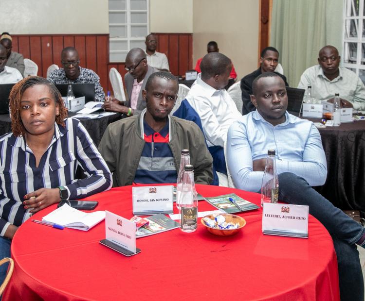 the training session on the National Stamp Duty Module (NSDM) in Eldoret, Uasin Gishu County.